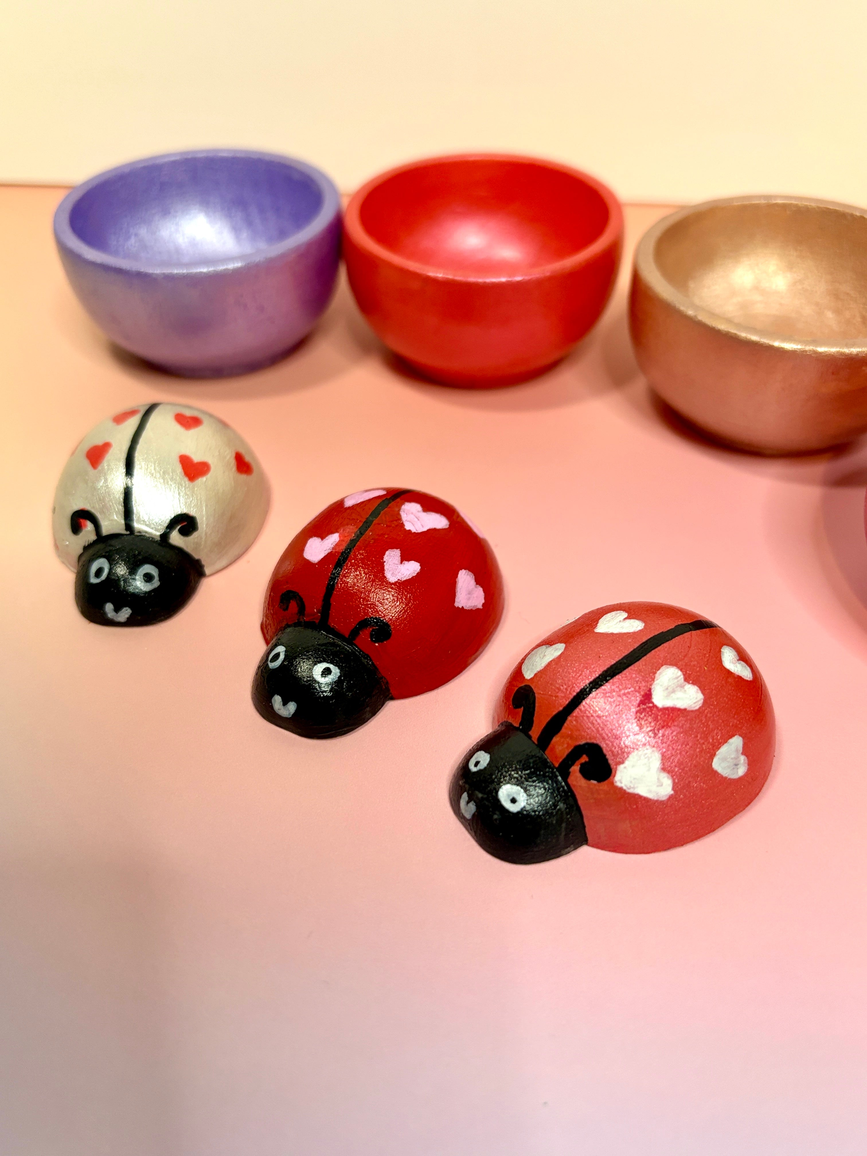 Love Bug Wooden Peg