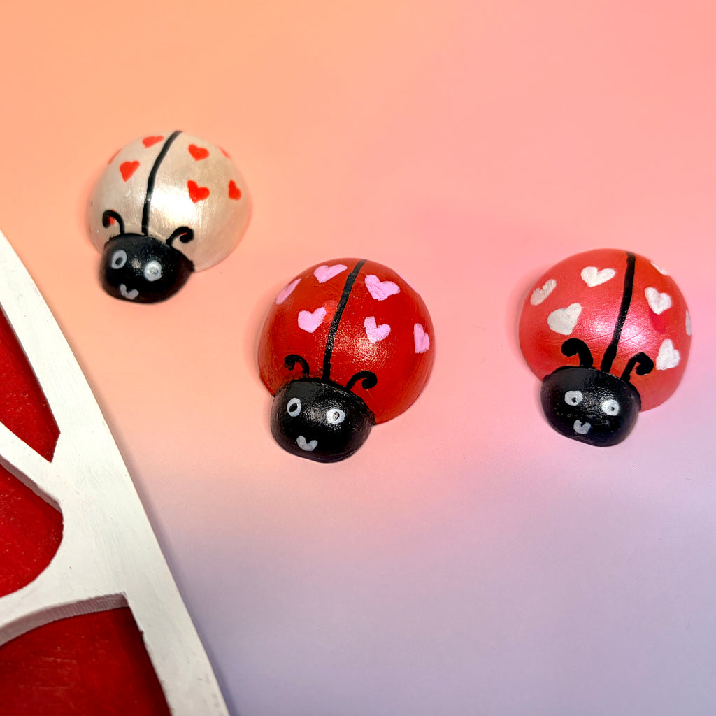 Love Bug Wooden Peg