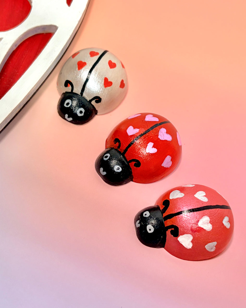 Love Bug Wooden Peg