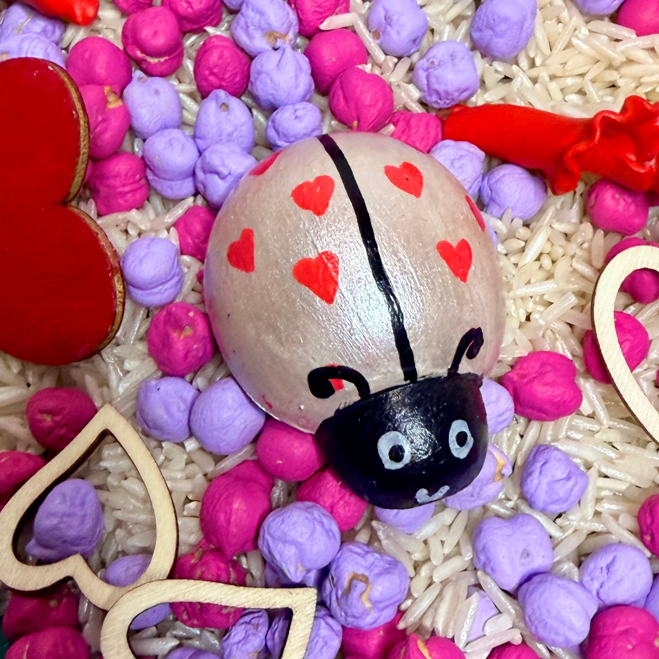 Love Bug Wooden Peg