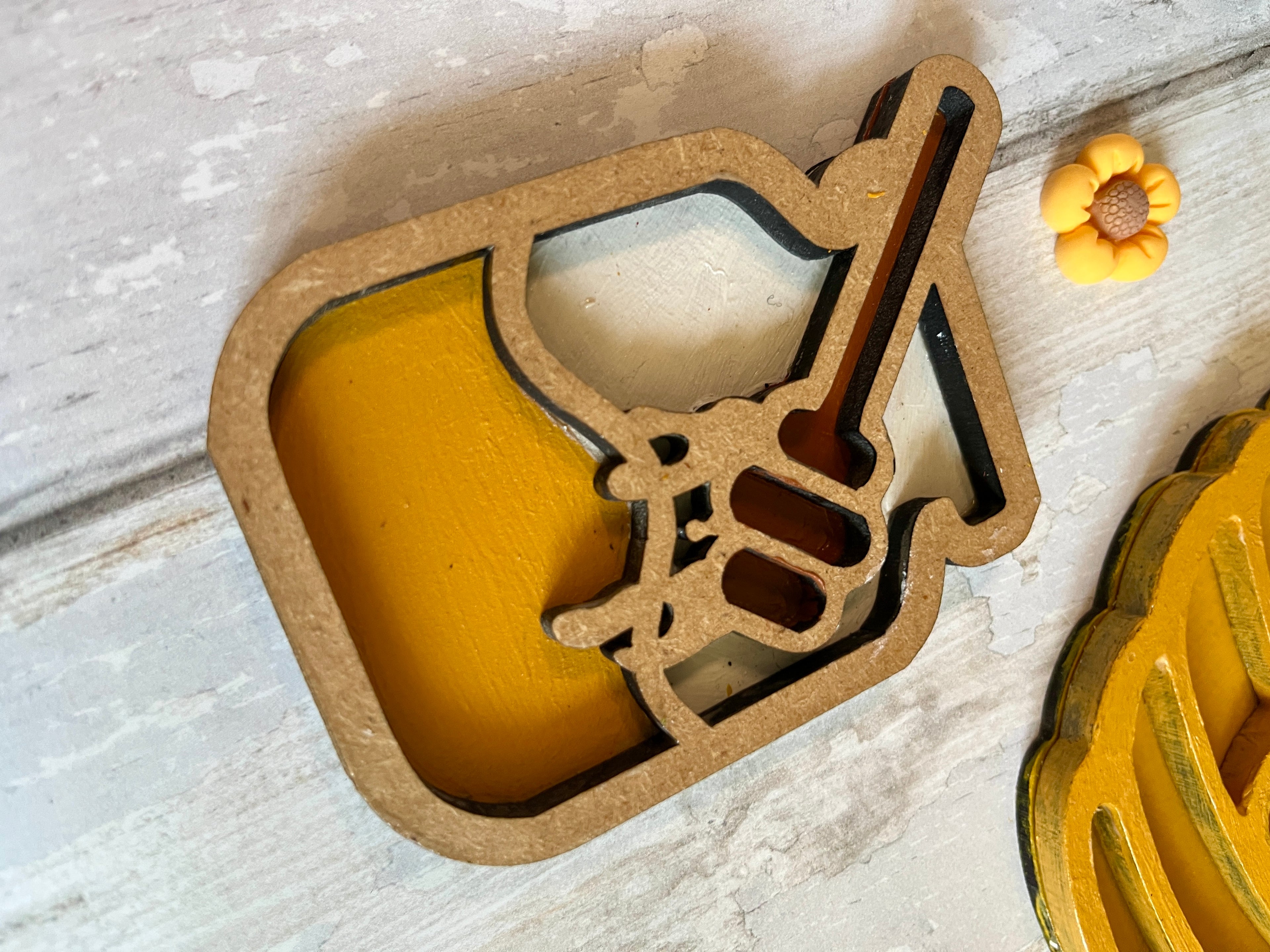 Bee-themed Mini Play Tray