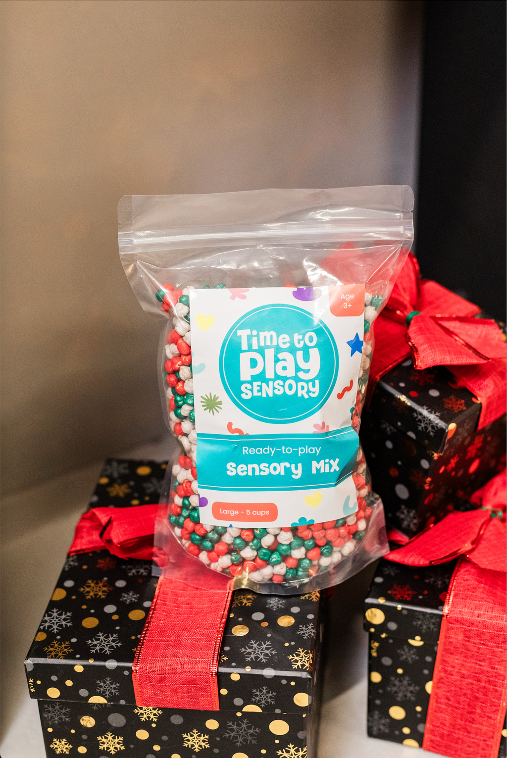 Christmas Chickpeas Sensory Mix