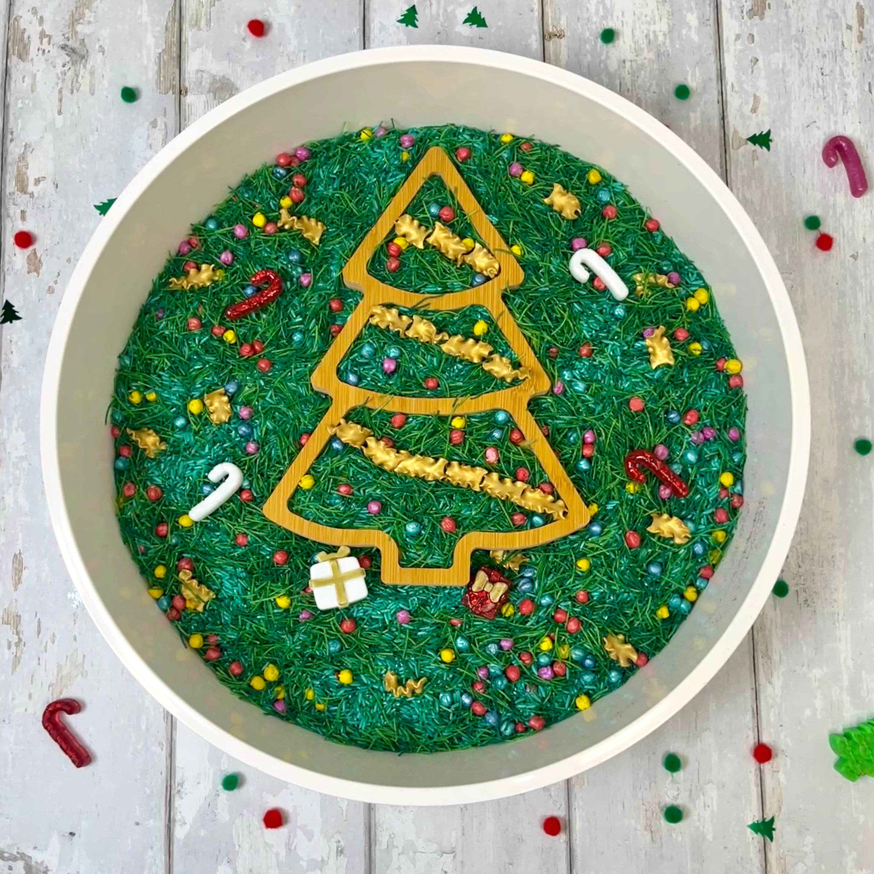 Christmas Tree Sensory Mix