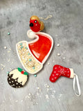 Classic Christmas Felt Trio Set