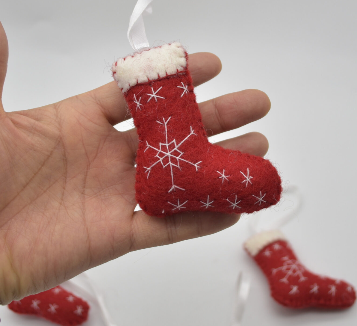 Classic Christmas Felt Trio Set
