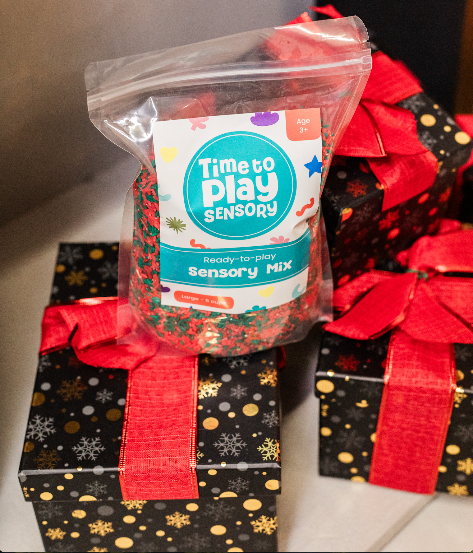 Festive Rice 'n' Resin Sensory Mix