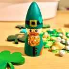 Irish Leprechaun Peg Doll