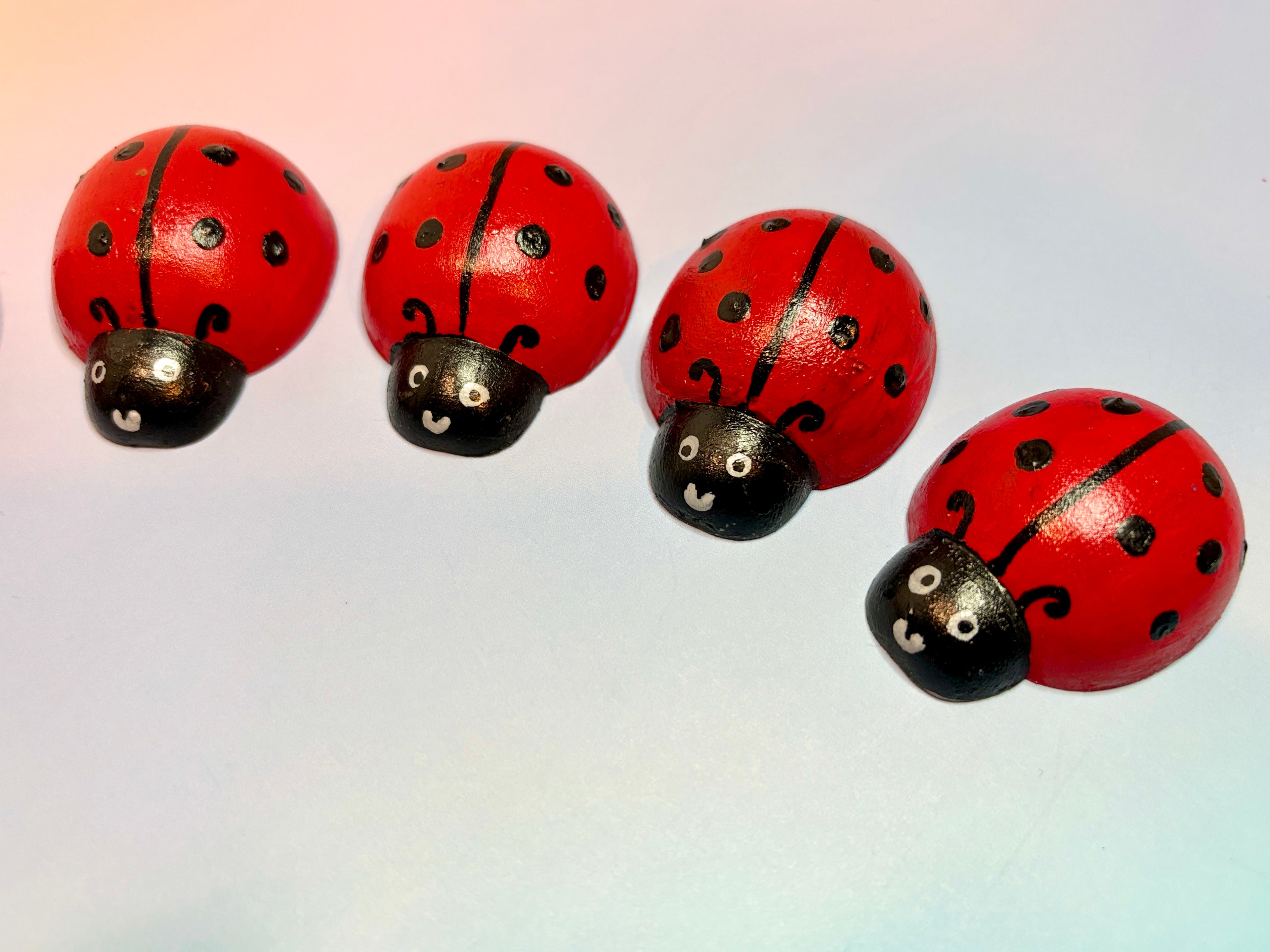 Ladybird Counting Wooden Peg Set (set of 10)