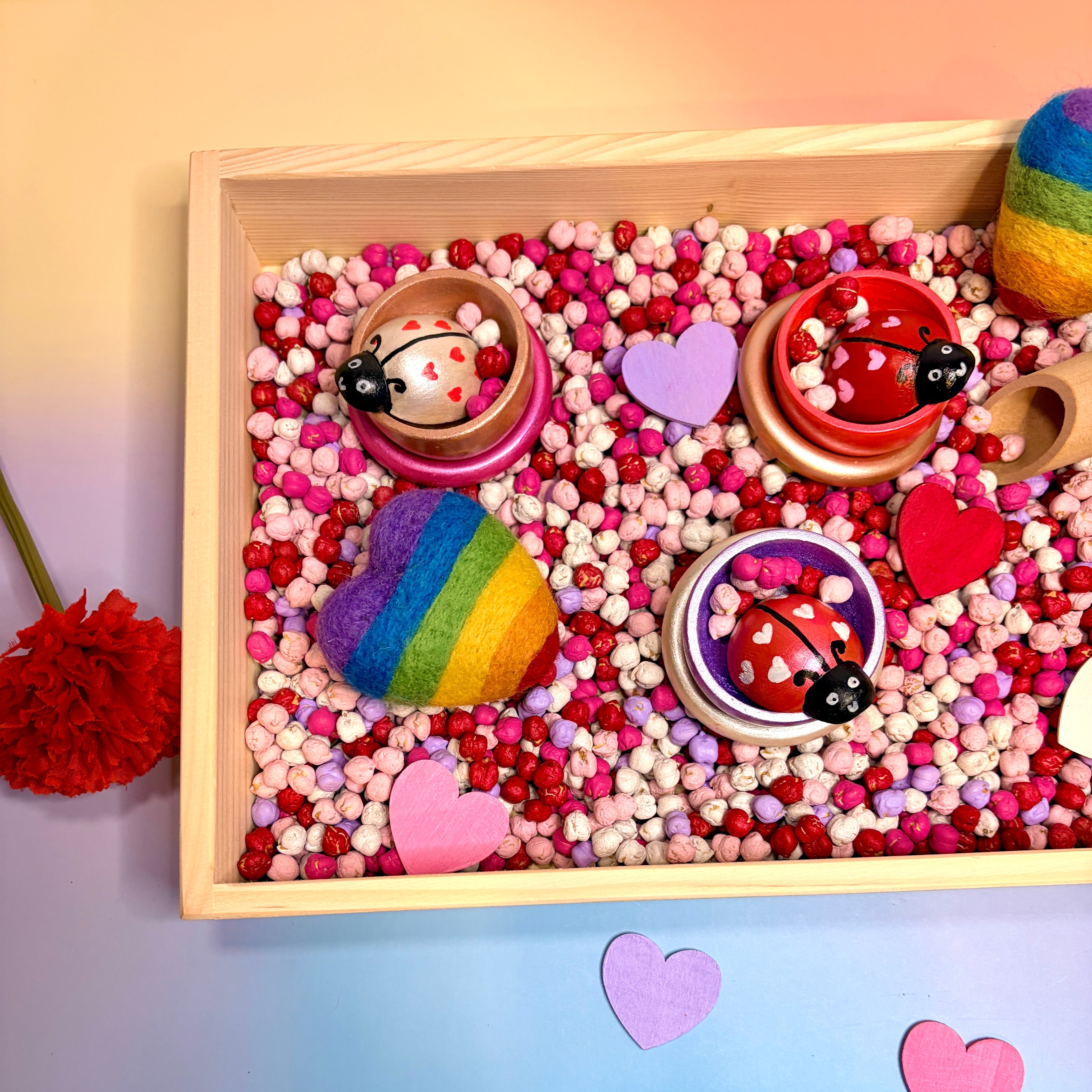 Valentines Chickpeas Sensory Mix