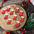 Wooden Christmas Stocking Counters (set of 10)