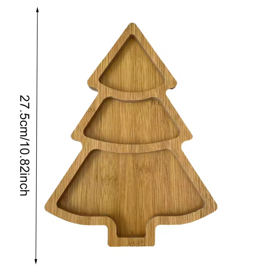 Wooden Christmas Tree Play Tray