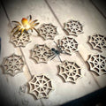 Wooden Cobweb Counters (set of 10)