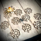 Wooden Cobweb Counters (set of 10)