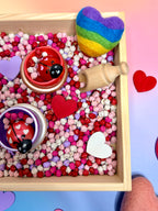 Wooden Heart Counters (set of 10)