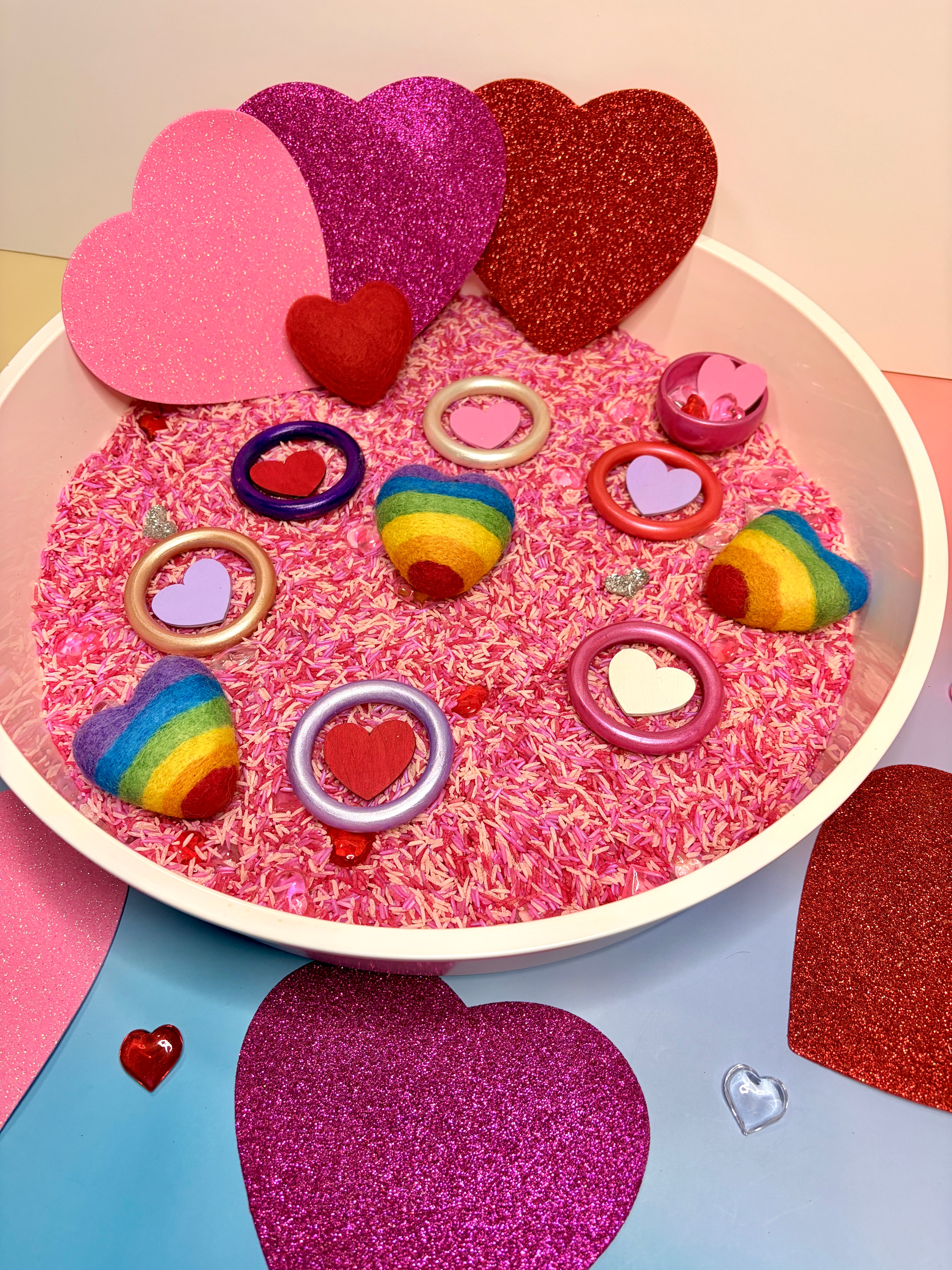 Wooden Heart Counters (set of 10)