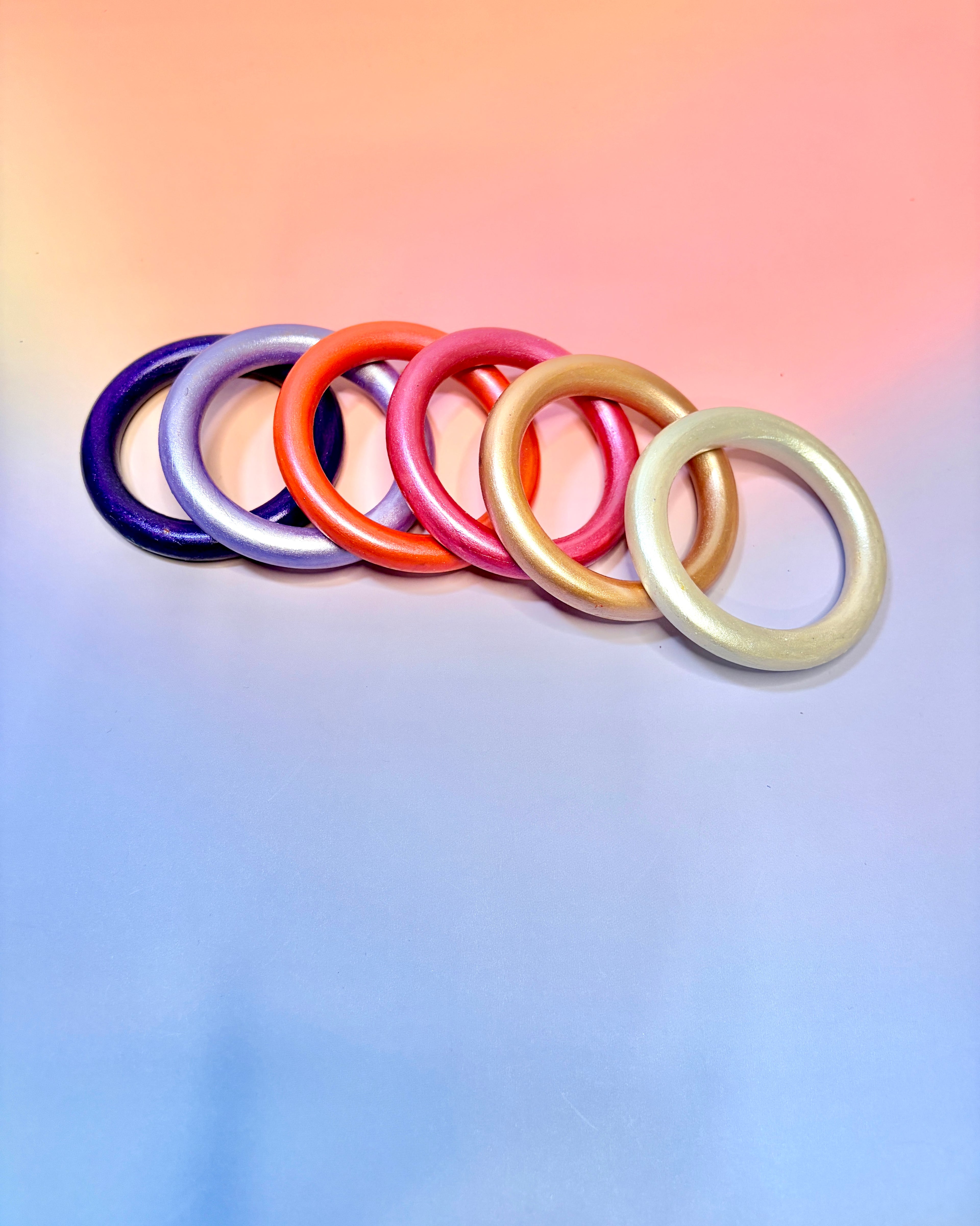 Wooden Rings Set (set of 6)