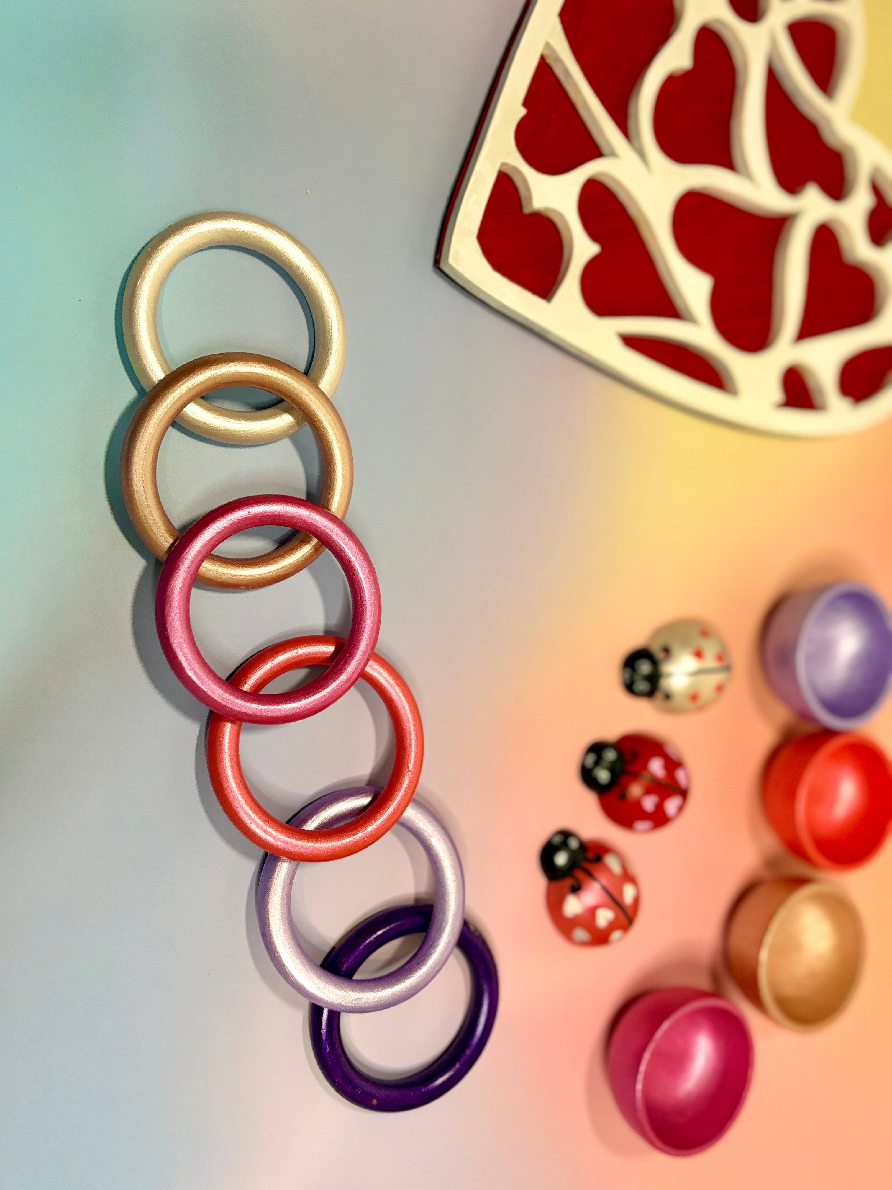 Wooden Rings Set (set of 6)