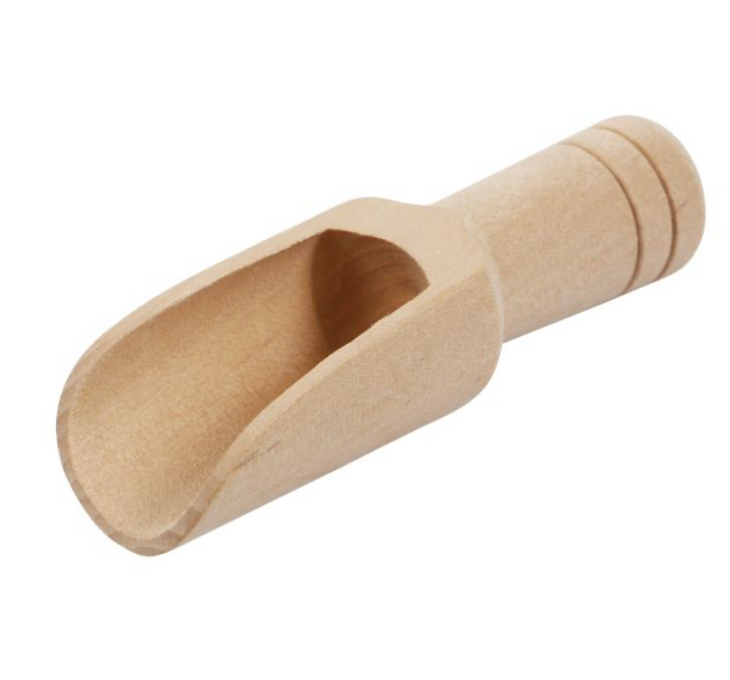 Wooden mini scoop