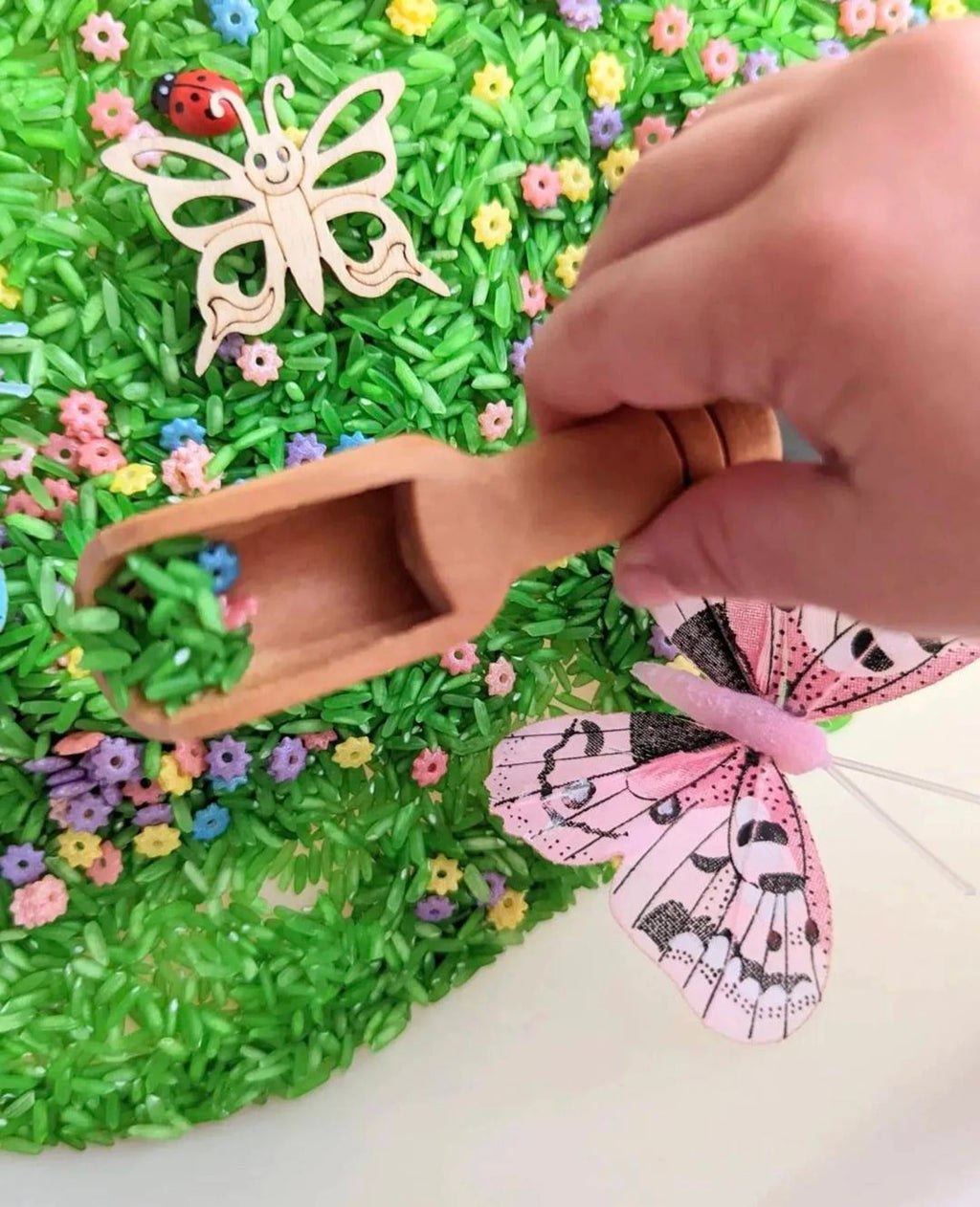 Wooden mini scoop